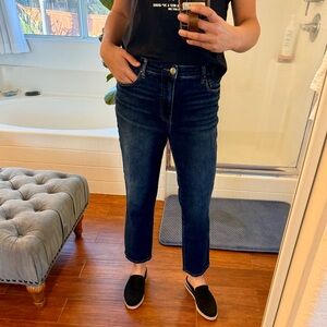 Kut from the Kloth Dark Blue Straight Leg Jeans